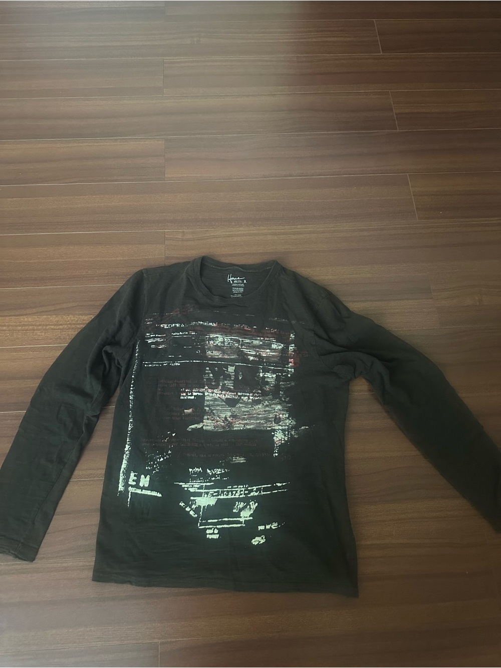 House of CB Black Long-Sleeve Graphic Tee